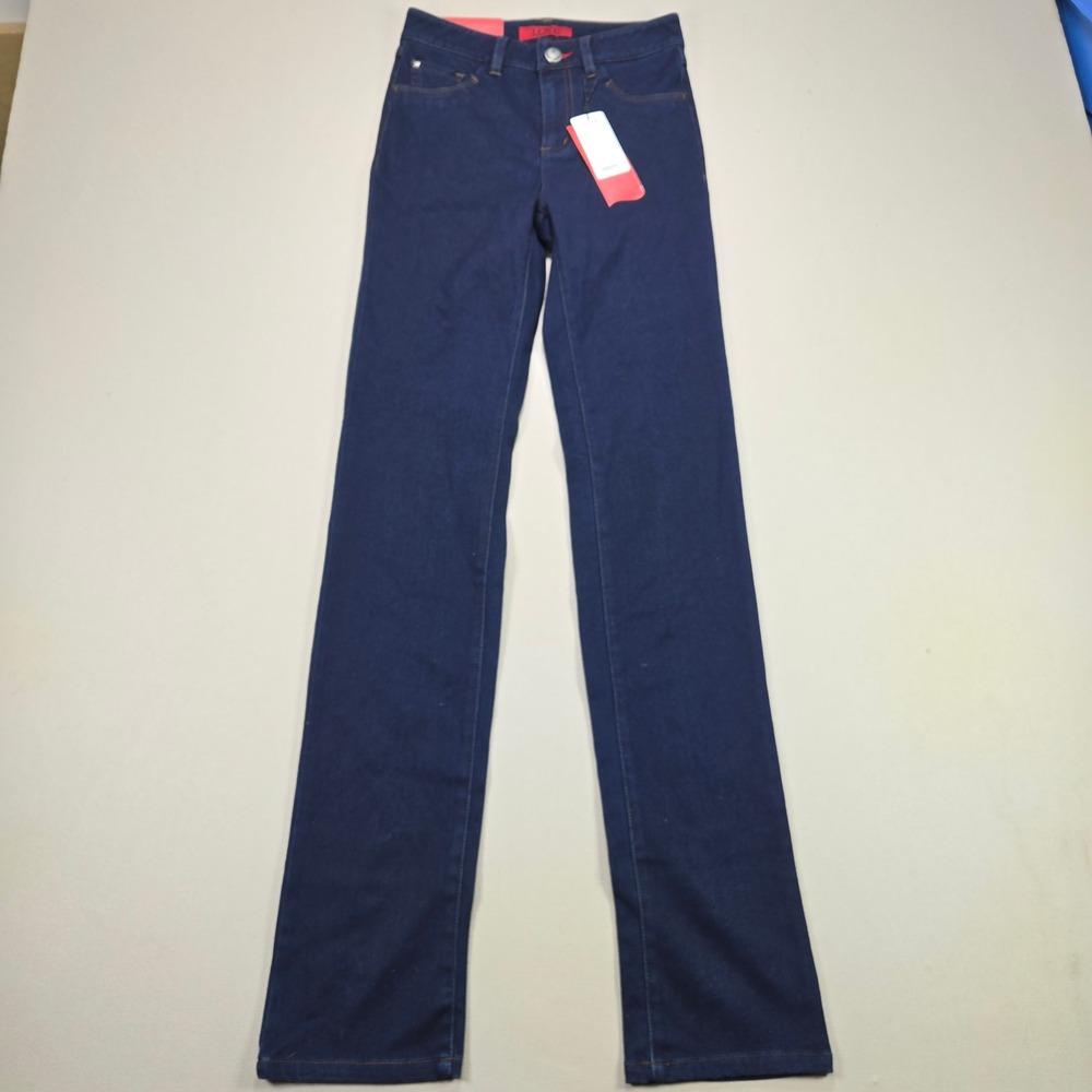 FDJ French Dressing Love Jeans Olivia Straight Leg Indigo Blue Denim Womens 0
